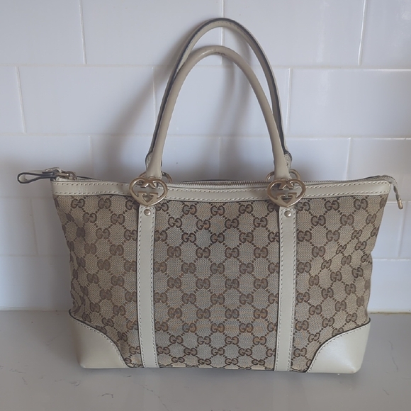 Gucci Canvas Tote Vintage - Picture 1 of 15